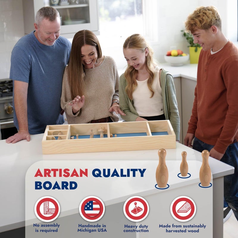 Carrom لعبة كاروم سكتلز - ألعاب لوحية كبيرة للبالغين والأطفال - ألعاب عائلية خشبية لليلة العائلة - ألعاب داخلية وخارجية للعائلة - Image 5